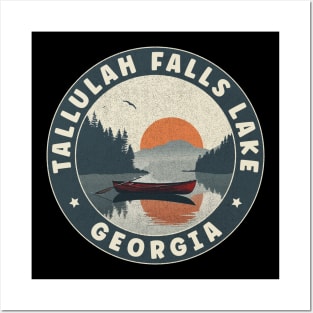 Tallulah Falls Lake Georgia Sunset Posters and Art